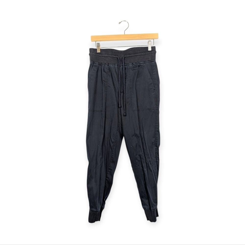 Lou & Grey Soft Black Tencel Cotton Joggers Size S